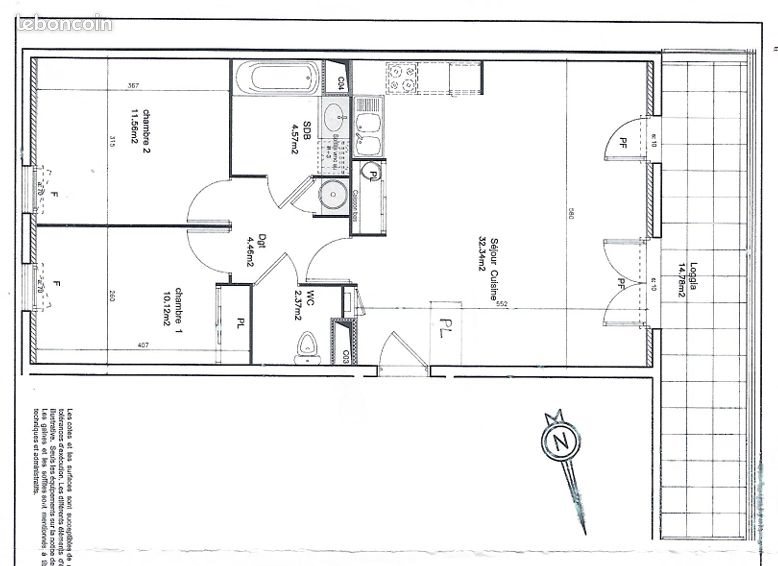 Appartement à louer, 65m², Meyzieu