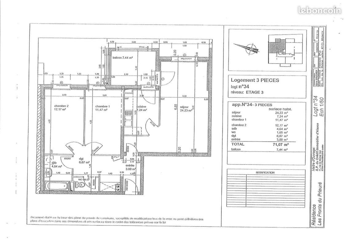 Appartement à louer, 71m², Niederbronn-les-Bains