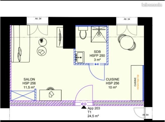 Appartement à vendre, 24m², Saint-Laurent-en-Royans