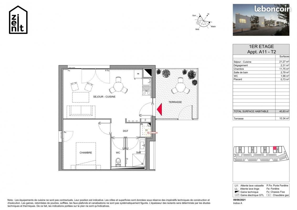 Appartement à louer, 40m², Amiens
