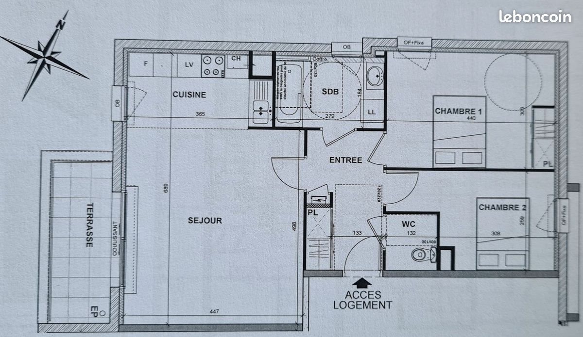 Appartement à vendre, 64m², Lorient