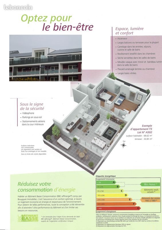 Appartement à louer, 70m², Rennes