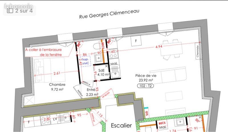 Appartement à vendre, 40m², Aizenay
