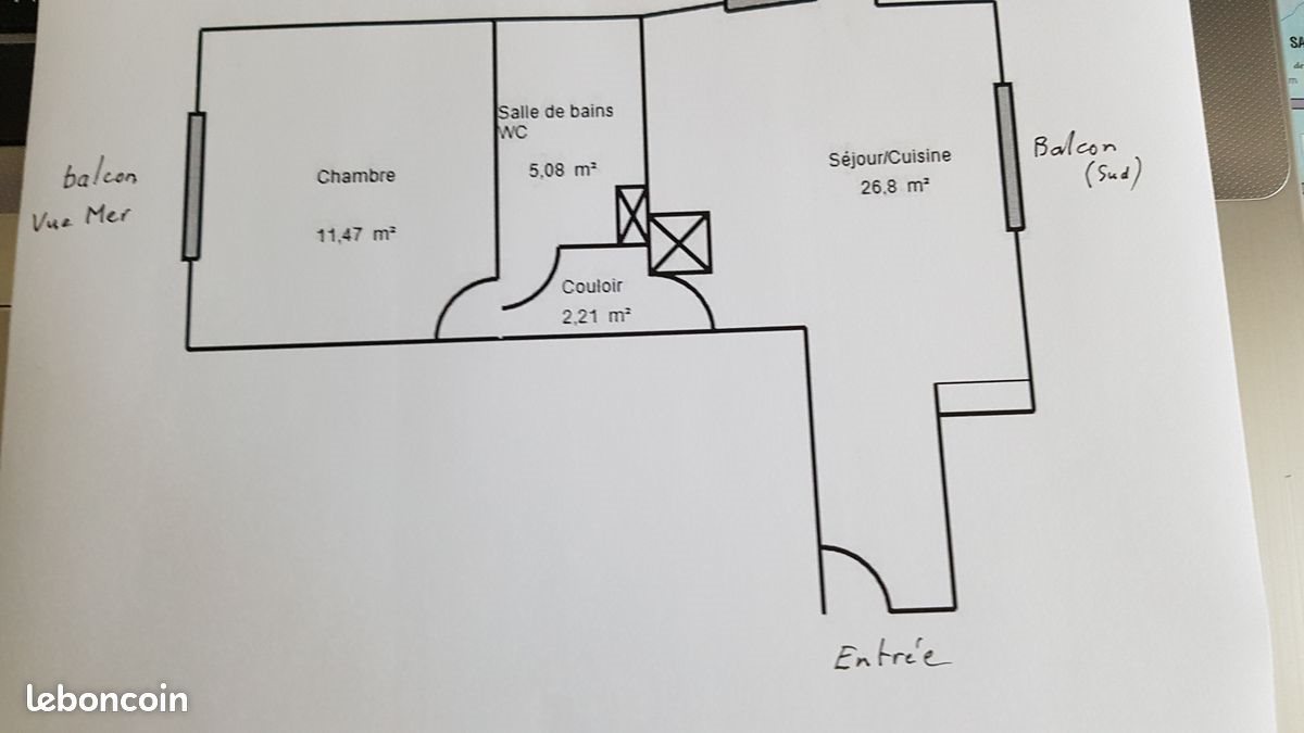 Appartement à louer, 45m², Le Portel