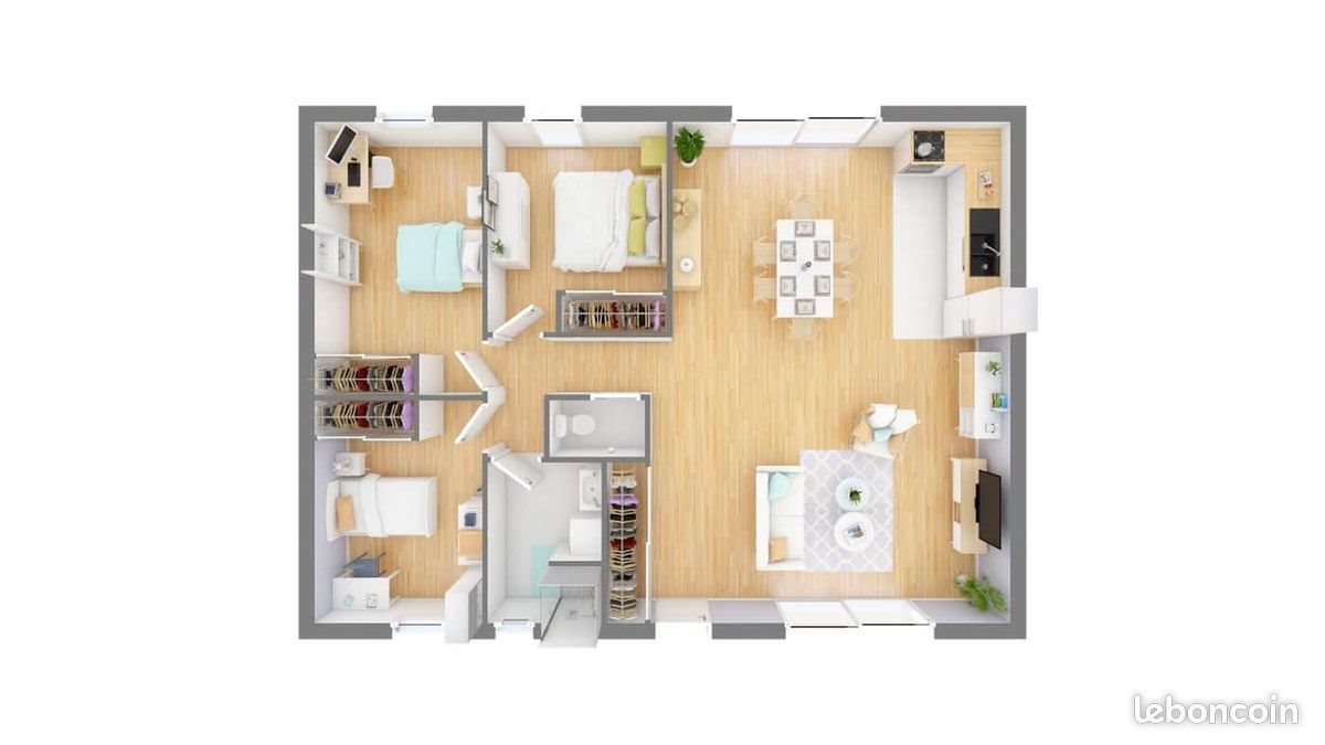 Maison à vendre, 80m², Saint-Etienne-de-Mer-Morte