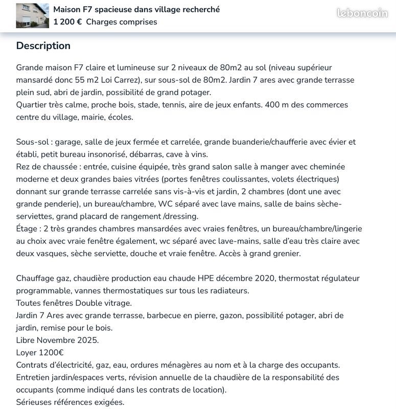 Maison à louer, 140m², Dampierre-les-Bois