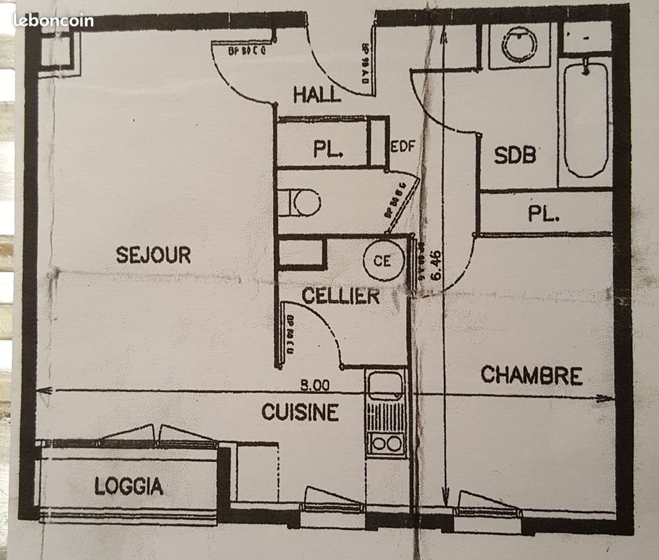 Appartement à louer, 47m², Lyon 8ème