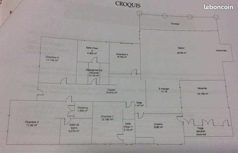 Maison à louer, 153m², Salles