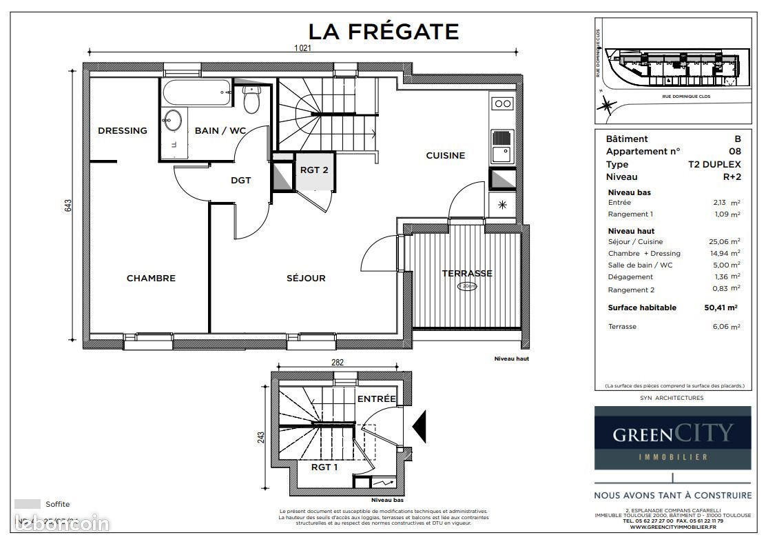 Appartement à louer, 50m², Toulouse