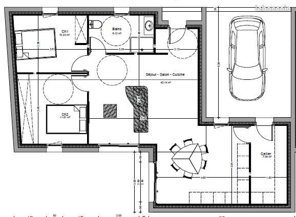 Maison à louer, 80m², Fougères