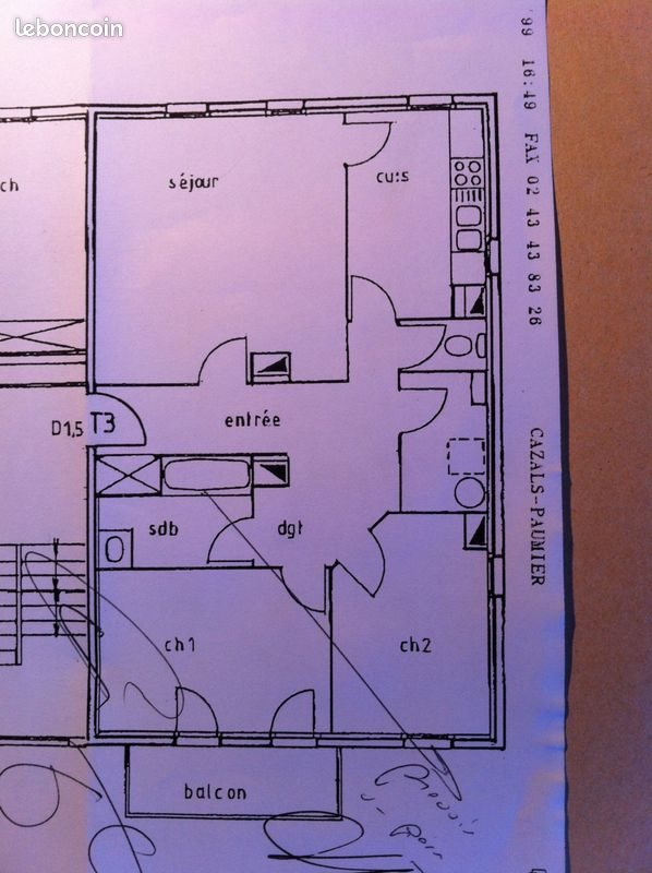 Appartement à louer, 77m², Le Mans