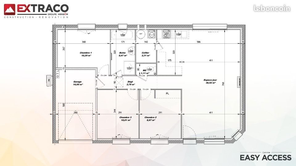 Maison à vendre, 82m², Gaillefontaine