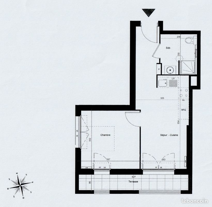 Appartement à louer, 35m², Marseille 6ème