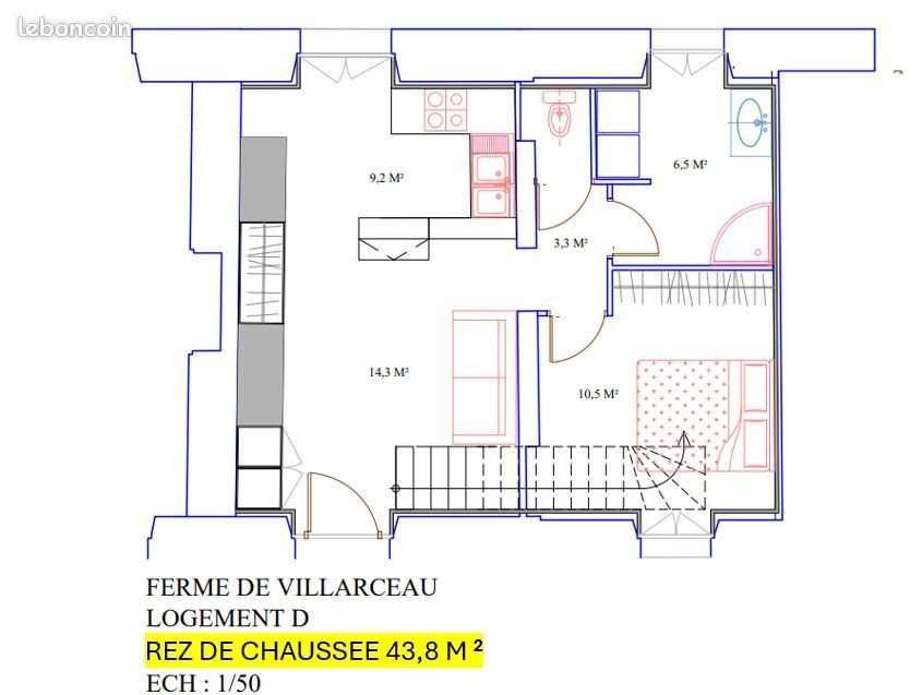 Maison à louer, 80m², Nozay