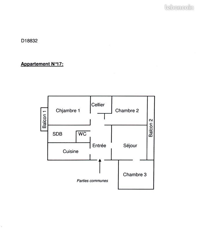 Appartement à vendre, 77m², Villers-Cotterêts