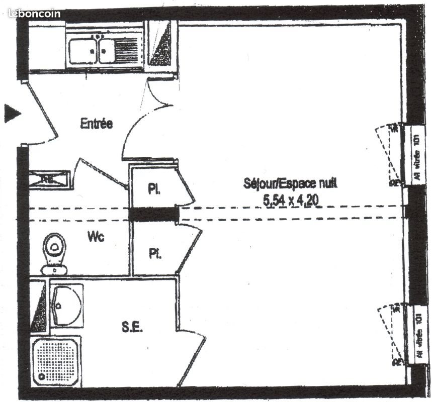 Appartement à louer, 30m², L'Hermitage