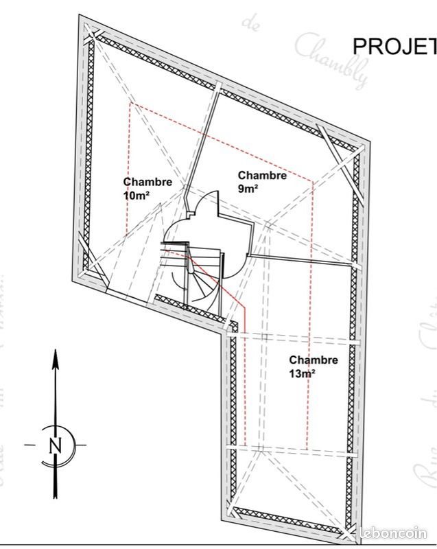 Appartement à louer, 80m², Amblainville