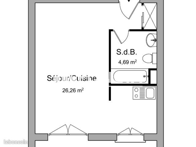 Appartement à louer, 30m², Limoges