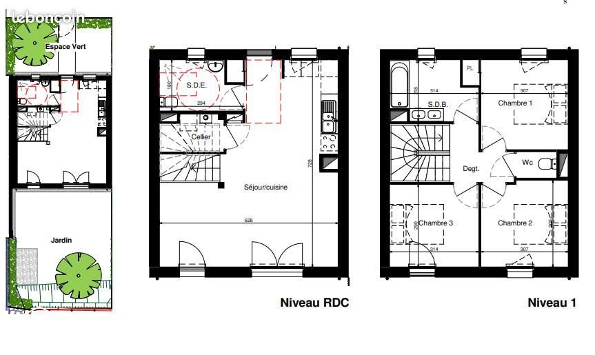 Maison à louer, 80m², Pornic