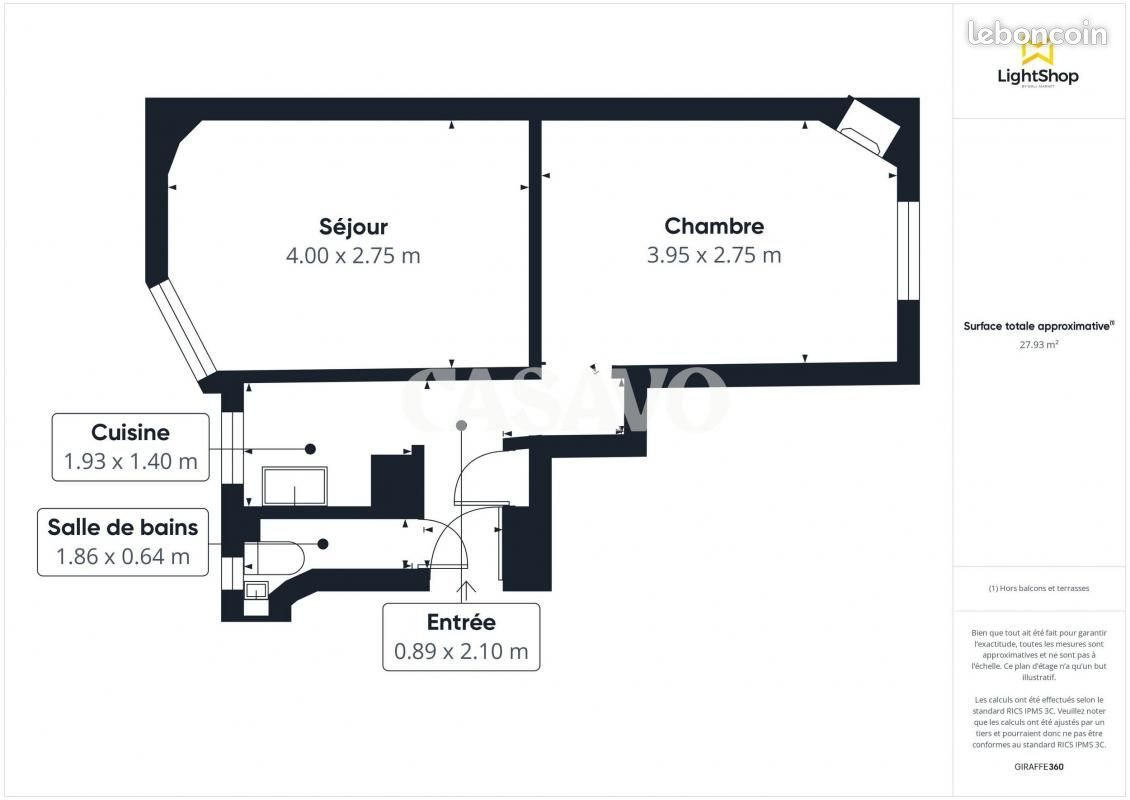 Appartement à vendre, 28m², Boulogne-Billancourt