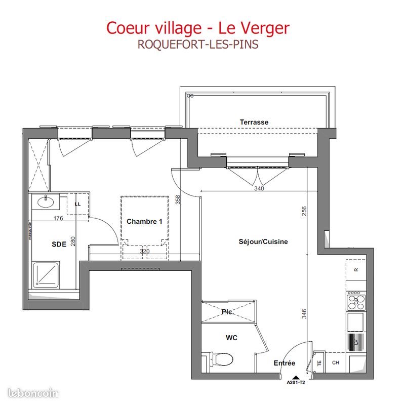 Appartement à louer, 43m², Roquefort-les-Pins