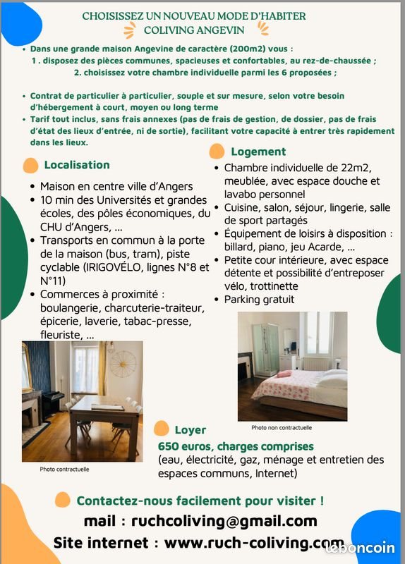 Maison à louer, 200m², Angers