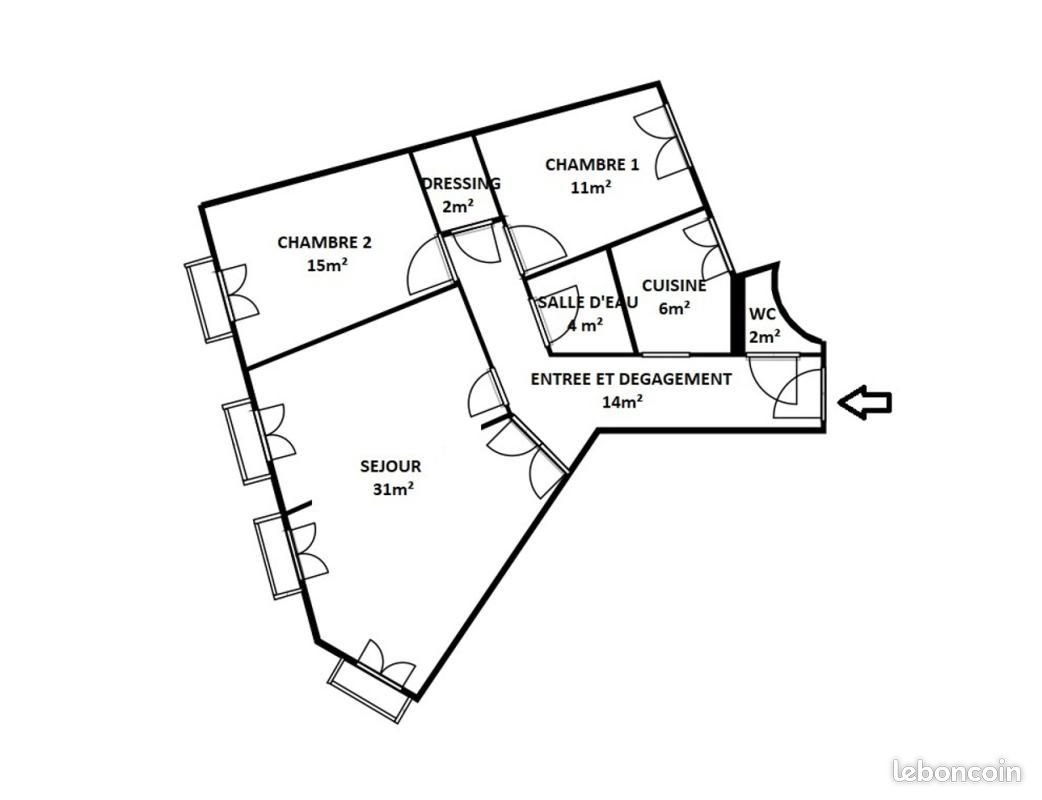 Appartement à vendre, 85m², Boulogne-Billancourt