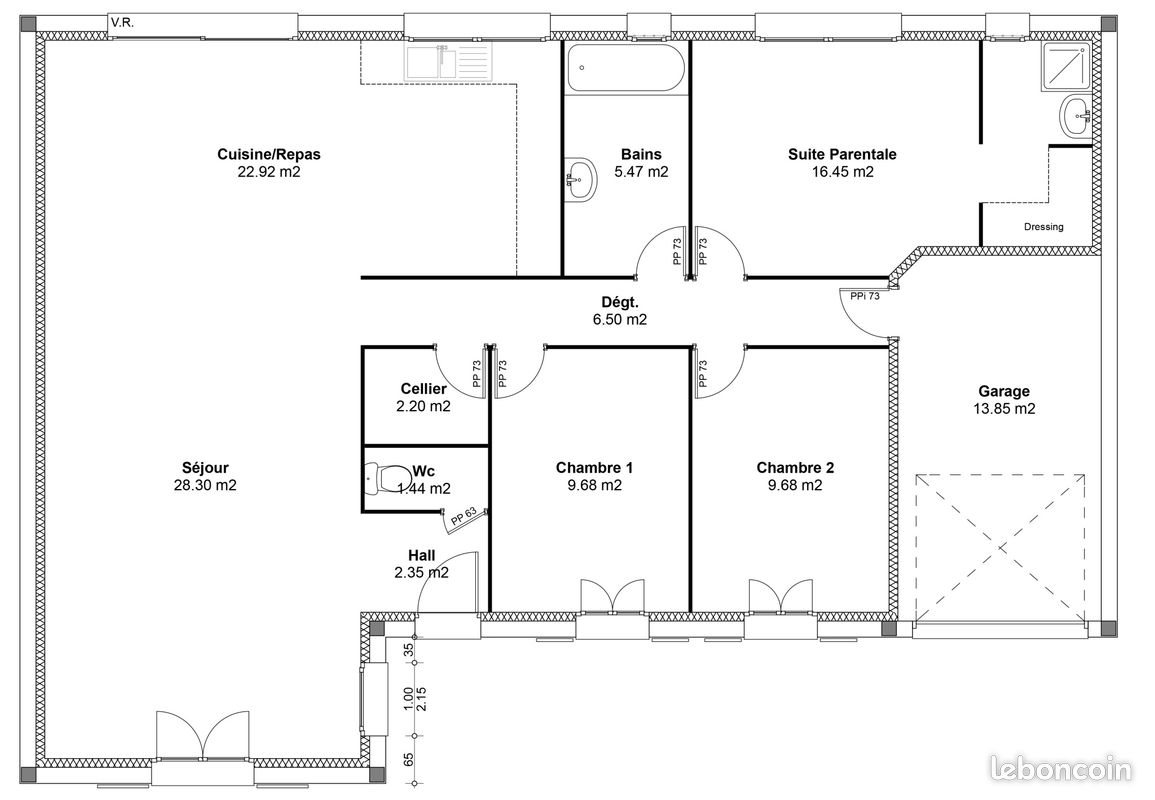 Maison à vendre, 105m², Chalo-Saint-Mars