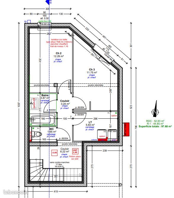 Maison à louer, 97m², Montreuil-Juigné