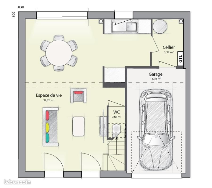 Maison à vendre, 89m², Beauchamp