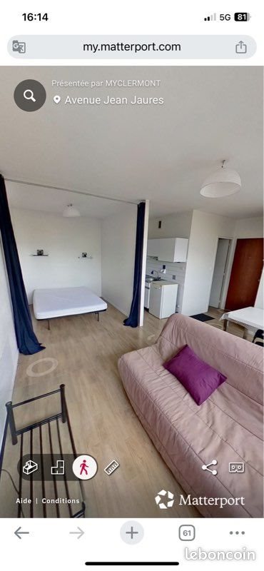 Appartement à louer, 28m², Chamalières