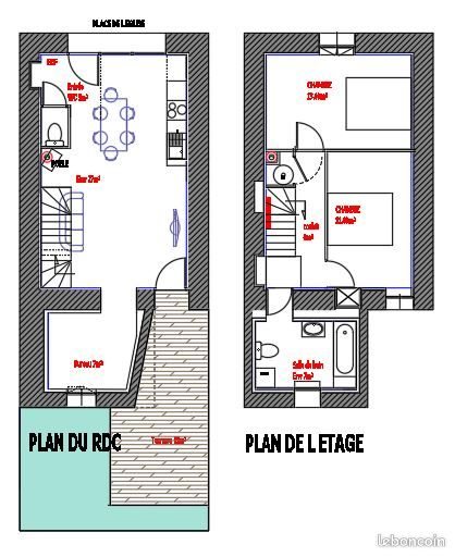 Maison à louer, 70m², Aigrefeuille-sur-Maine