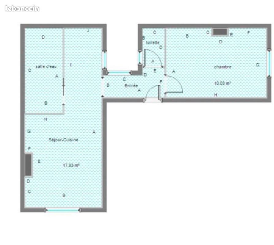 Appartement à louer, 36m², Reims