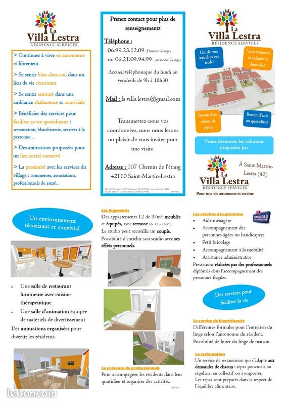 Appartement à louer, 35m², Saint-Martin-Lestra