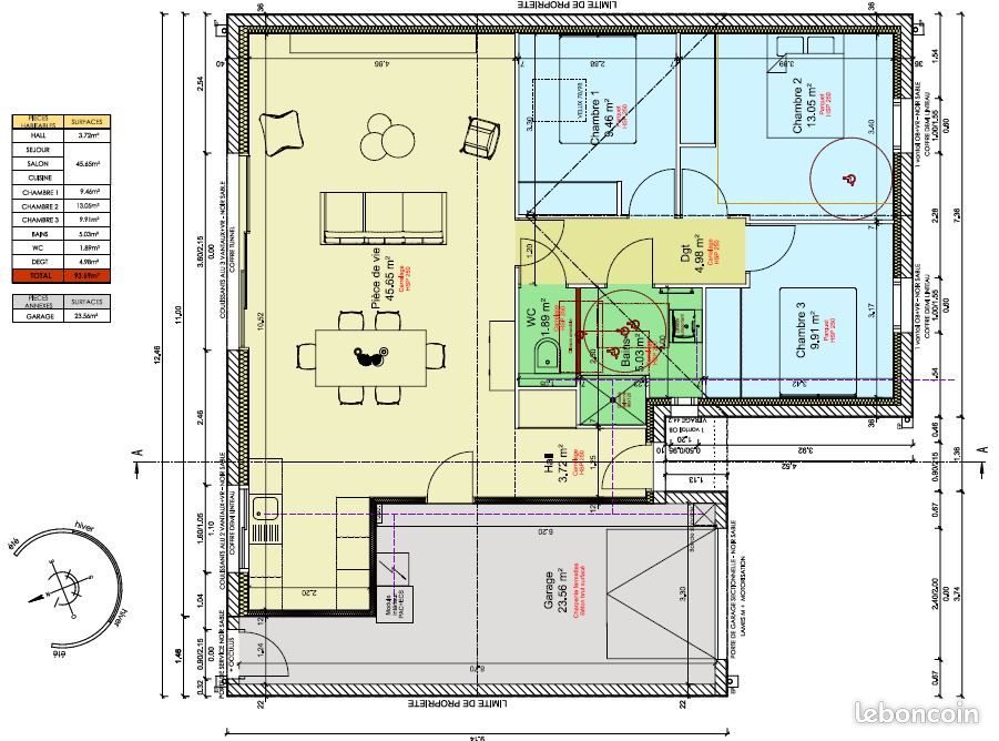 Maison à louer, 94m², Champtoceaux