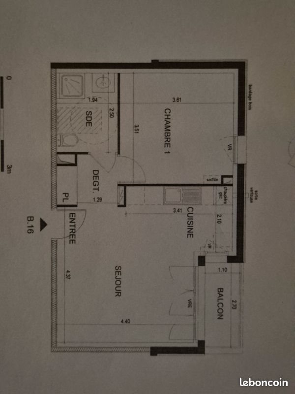 Appartement à louer, 47m², Guidel