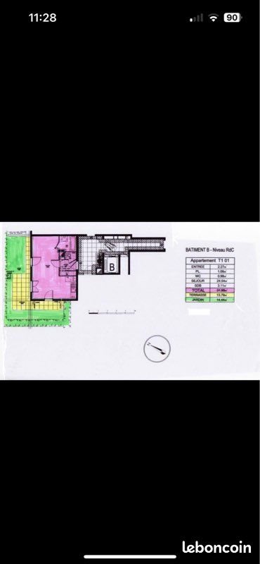 Appartement à louer, 32m², Meyzieu