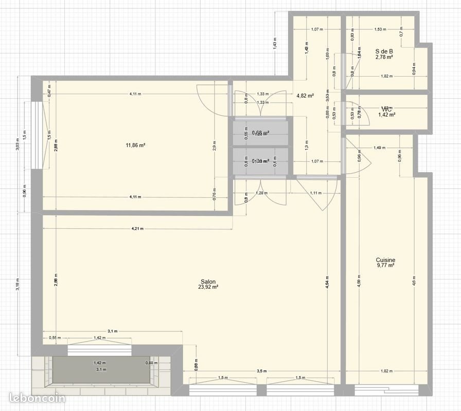 Appartement à vendre, 55m², Nice