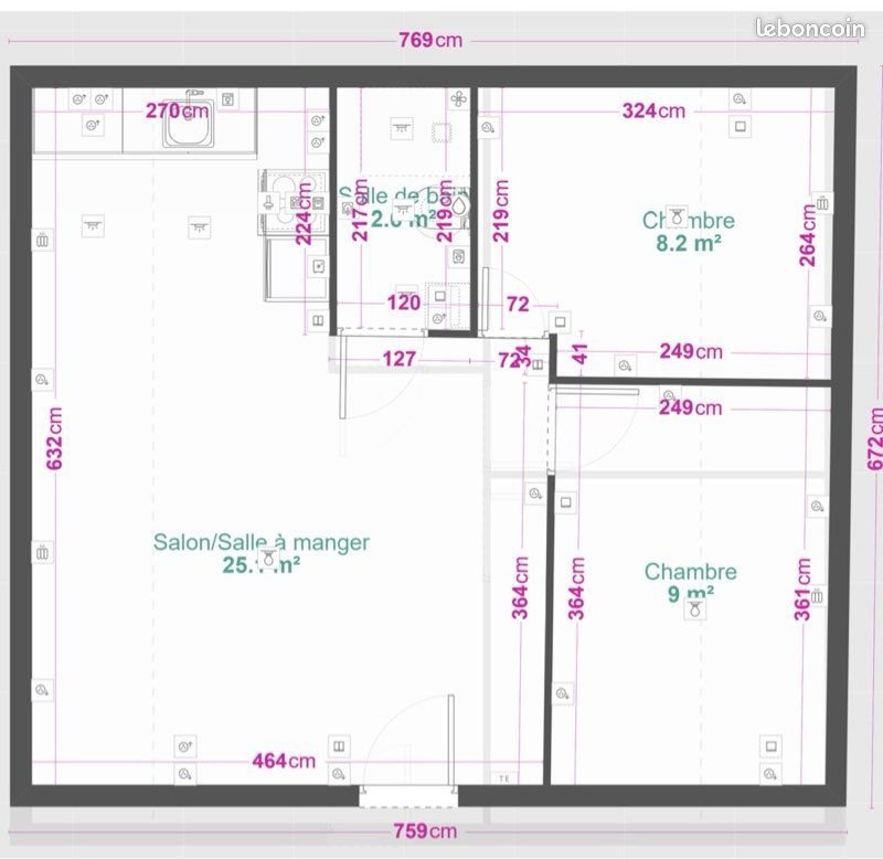 Appartement à louer, 49m², Corbeil-Essonnes