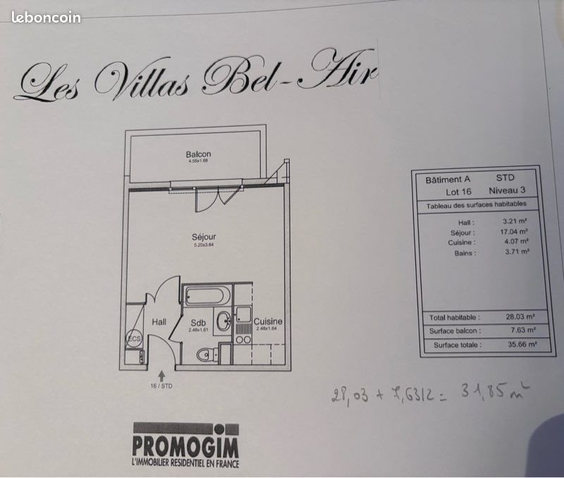 Appartement à vendre, 28m², Wittenheim