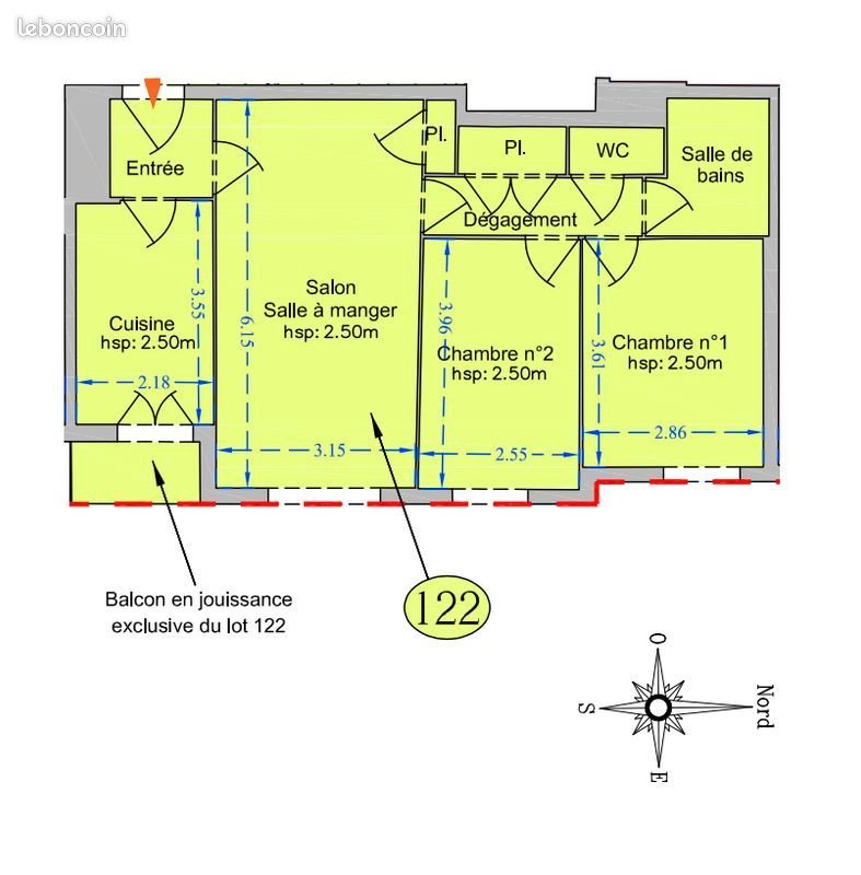 Appartement à vendre, 60m², Villié-Morgon