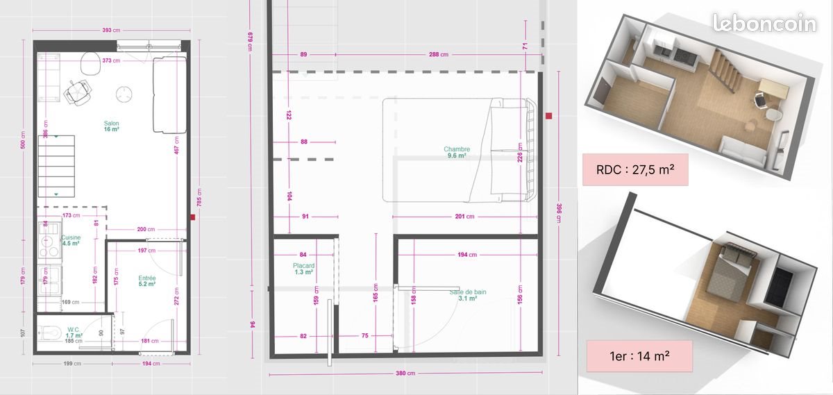Appartement à vendre, 41m², Toulouse