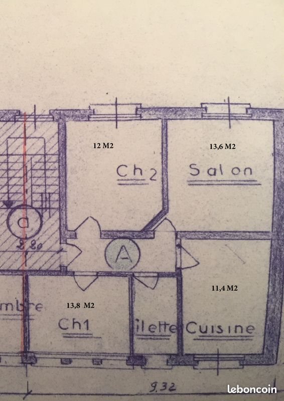Appartement à louer, 60m², Givet