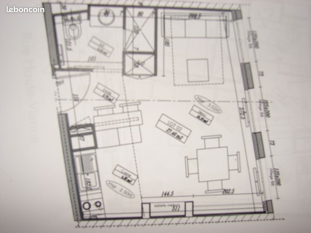 Appartement à louer, 27m², Limoges