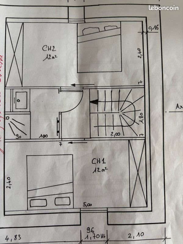 Maison à louer, 70m², Ranville