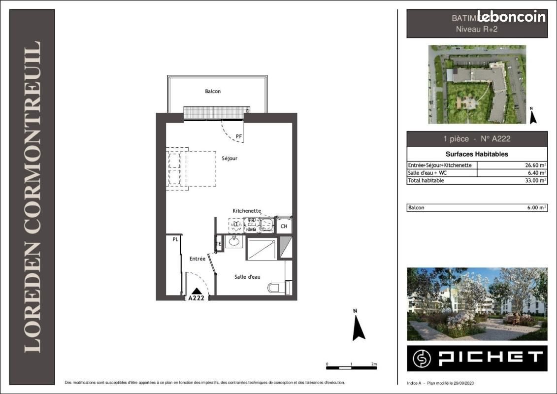 Appartement à louer, 33m², Cormontreuil