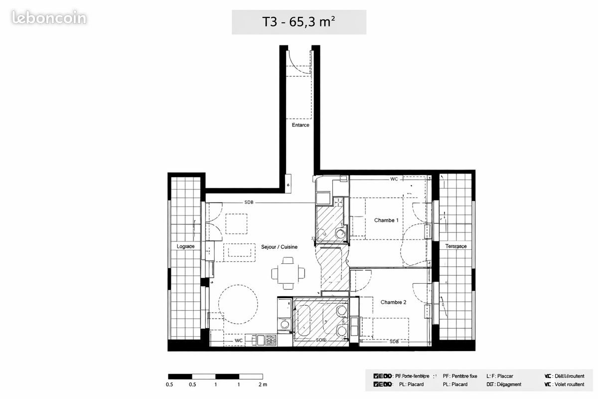 Appartement à louer, 65m², Noisy-le-Sec