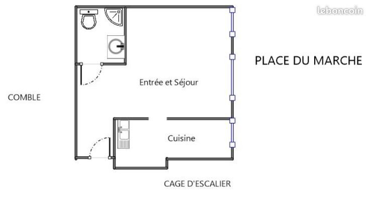 Appartement à louer, 32m², Jarzé