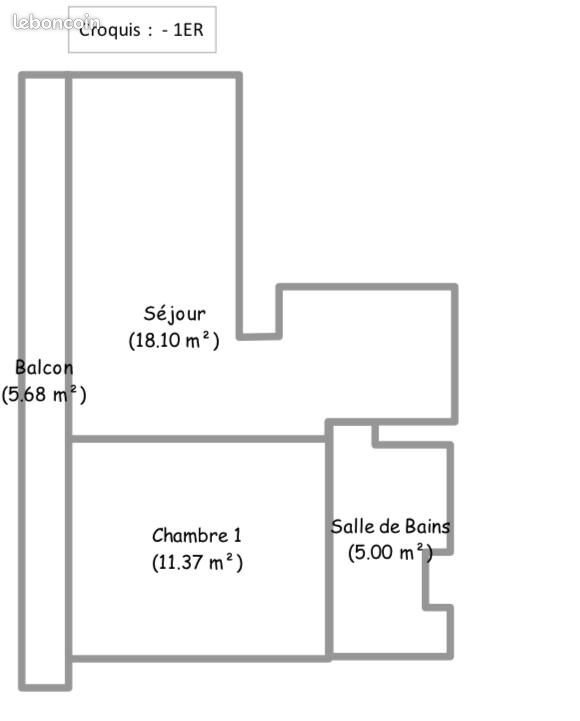 Appartement à louer, 34m², Lille