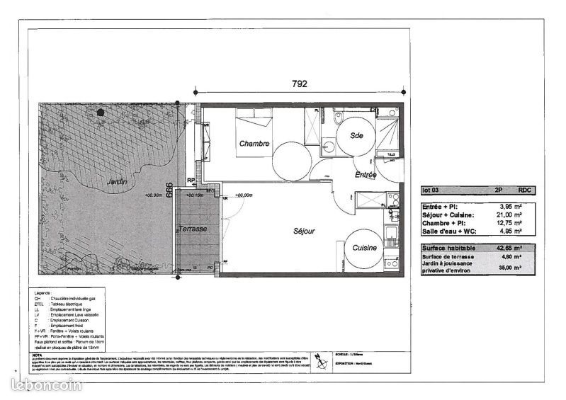 Appartement à louer, 42m², Chilly-Mazarin